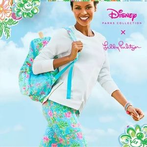 Lilly Pulitzer, Disney Parks, Lilly loves Disney, special edition leggings. Sm.